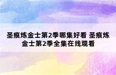 圣痕炼金士第2季哪集好看 圣痕炼金士第2季全集在线观看